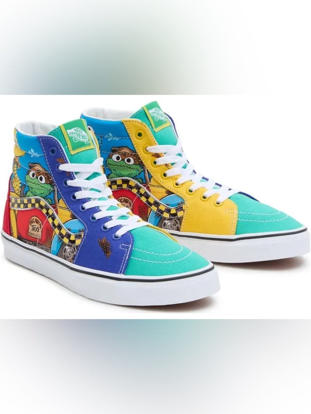 Vans x Sesame Street Sk8-Hi Limited Edition "Oscar’s Taxi" – Women’s 8/Men’s 6.5